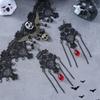 Bracelet Halloween Necklace Exaggerated Gothic Earrings Lace Flower Jewelry Set  Halloween Costume