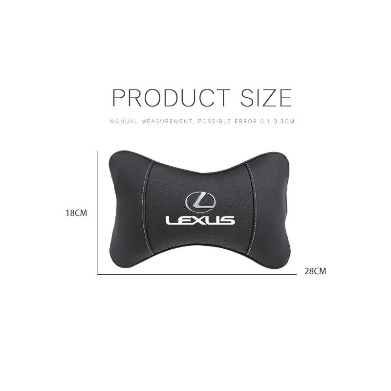 For Lexus RX330 IS250 Ct200h ES300h RX350 IS300h NX300h RX400h ES350 Head Car Headrest Leather Neck Pillow Auto Interior