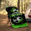 1PC Custom Name Football Stars" outdooor Flannel blankets Throw Blanket All-Season Throw Gift Bedspread for Couch, Bed, Camping Holiday Birthda