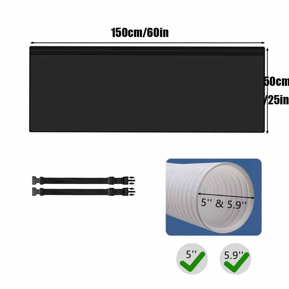 AC Insulated Hose Cover Wrap Reusable Insulated Hoses Duct Vent Cover Protective Air Conditioner Parts Home Improvement Tool
