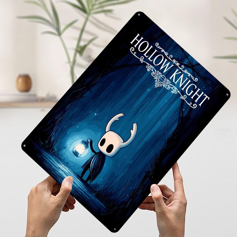 

Hollow Knight Game Tin Plaque Poster Customized Wall Art Retro Vintage Metal Signs for Man Cave House Decor Room Decorations 7.9x11.8In(20x30cm)