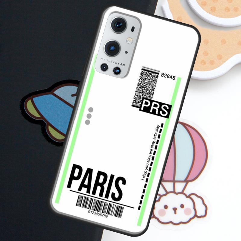 Fly Ticket Air Tickets Travel Label For Realme 15 14 11 12 13 10 Pro Plus C35 C71 C75 C65 C55 C63 C61 C53 C67 GT6 GT7 Pro Case