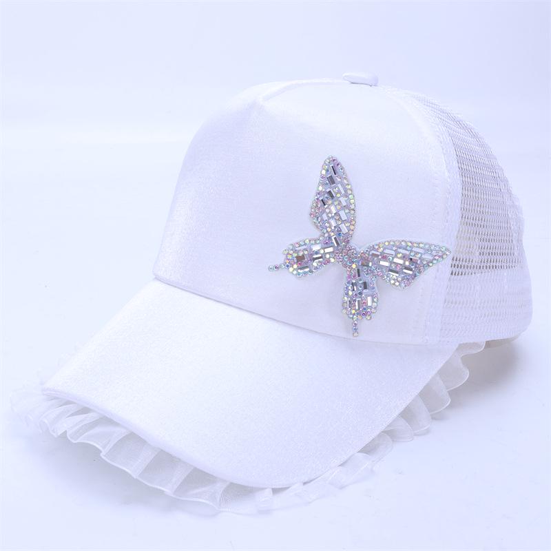 Girls' Spring and Summer Princess Sun Protection Cat Baseball Cap