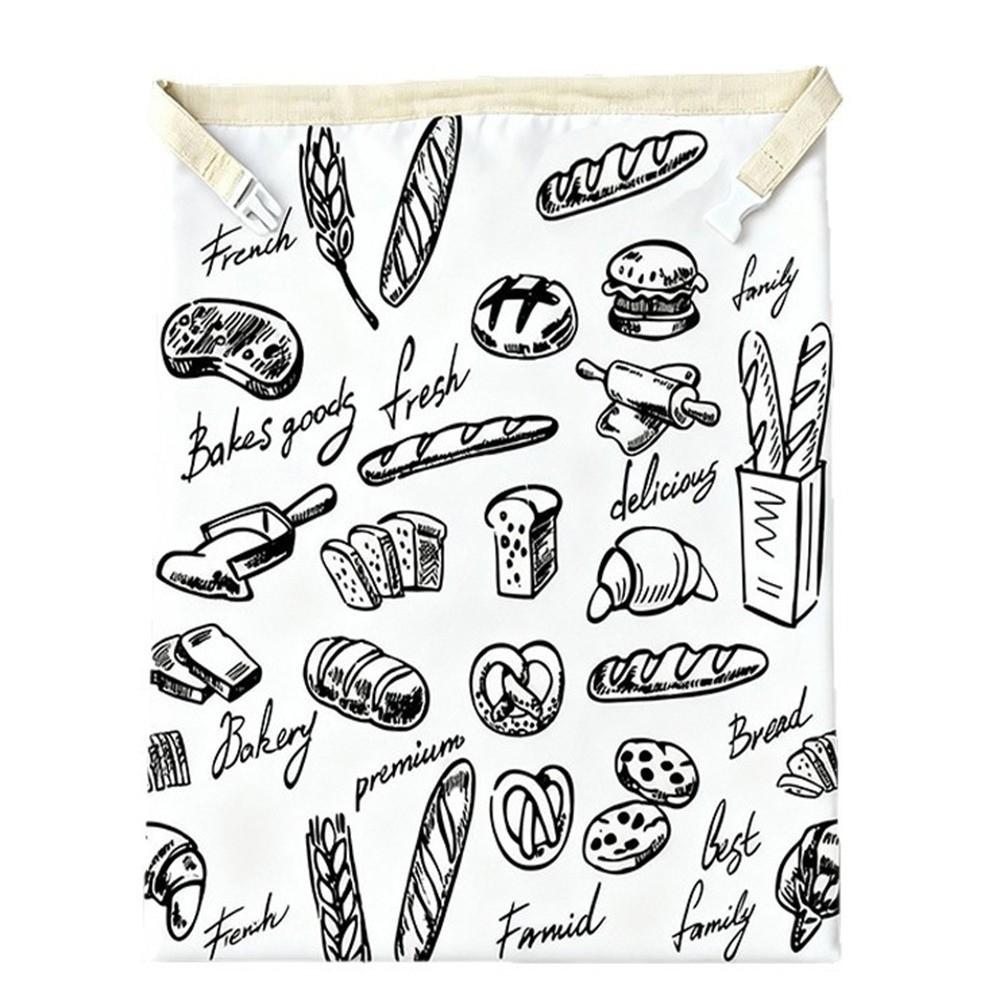 Reusable Beeswax Bread Bags Organic Linen Lock Closure Sourdough Bread Bags Beeswax Coated Freshness Preservation