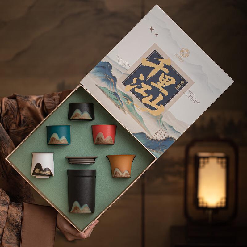 Traditional Chinese Hand-Painted Ceramic Tea Set