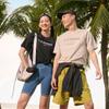 Li Ning Cooling Tea T Quick Dry Casual Top Logo Letter Print Round Neck Knitted Sports Short Sleeve T-Shirt Men Tops Light-Yellow Gray ATSU589-3