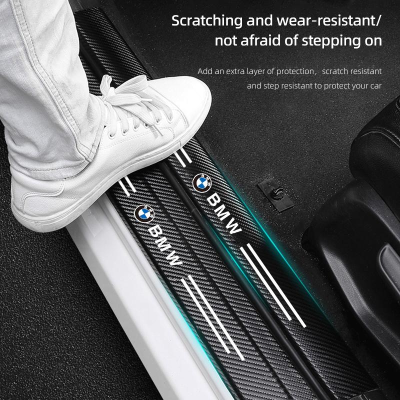 Car Threshold Protection Stickers Scratch Resistant Accessories For BMW E46 E90 E60 F30 F10 E39 i3 i4 X1 X2 X3 X5 X4 X6 X7 M3 M4
