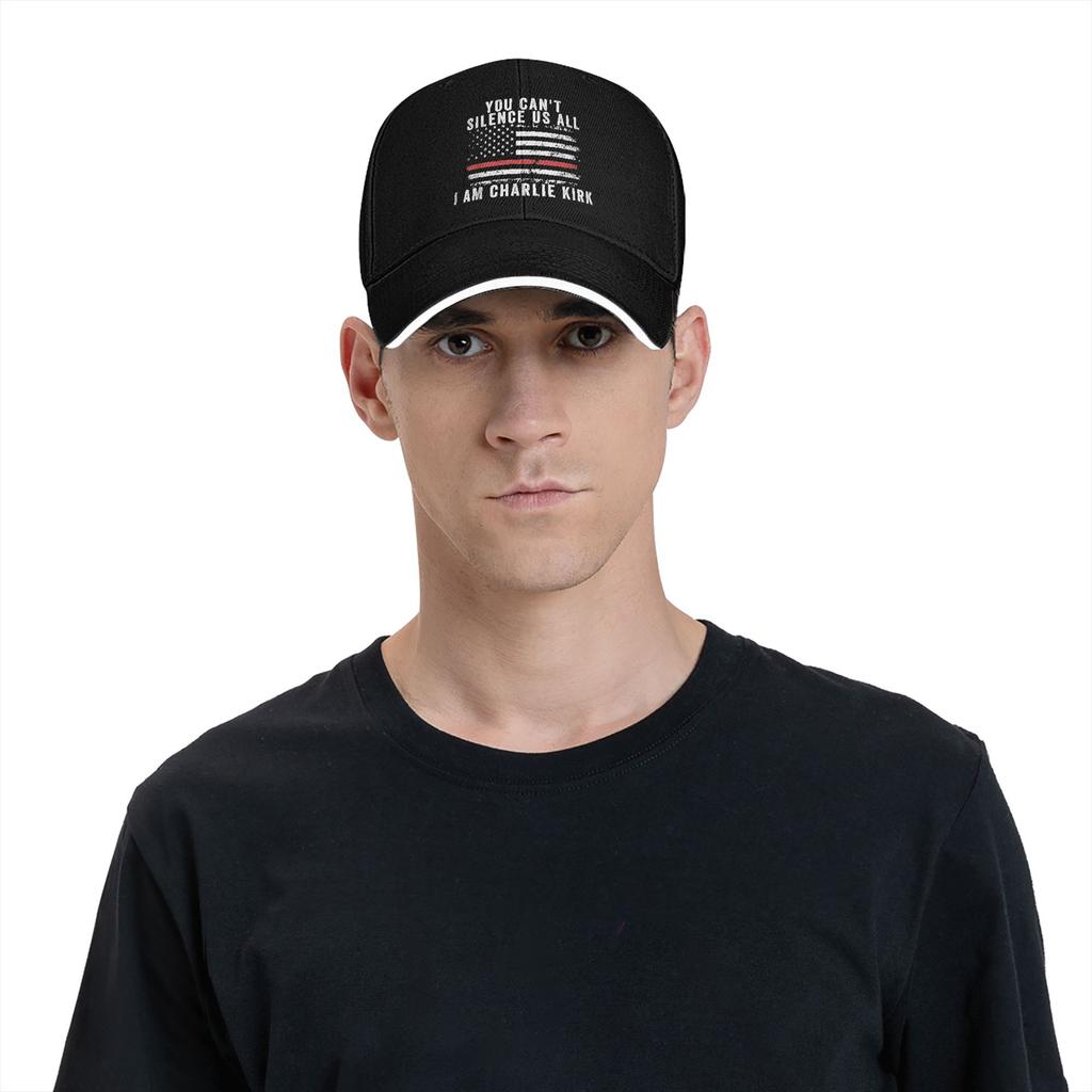 Sommer Du Kannst Uns Nicht Alle Zum Schweigen Bringen Ich Bin Charlie Kirk Baseballkappe Wandern Angeln Streetwear Design Trucker-Mütze Partner Baseballkappen