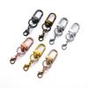 5/10Pcs Alloy Snap Lobster Clasp Hooks with Lobster Clasps Connectors Findings for DIY Key Chain Bags Pendants Supplies