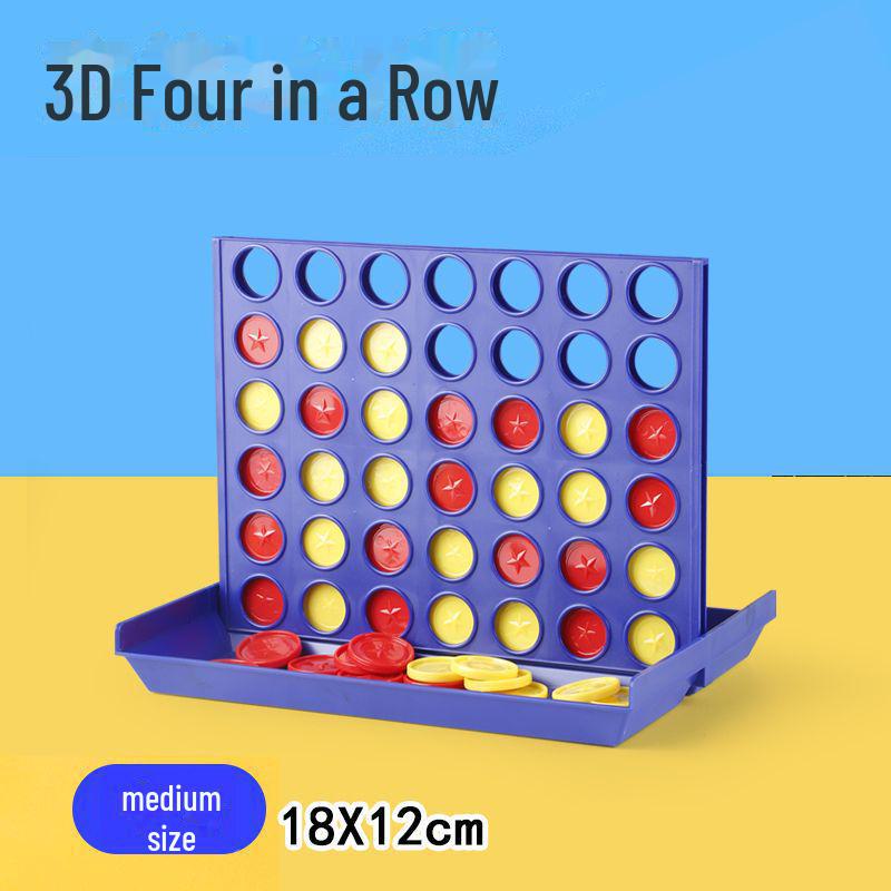 

Дитяча 3D логічна гра «Чотири в ряд» (Вертикальний Гобанг) для віку 3-12 років