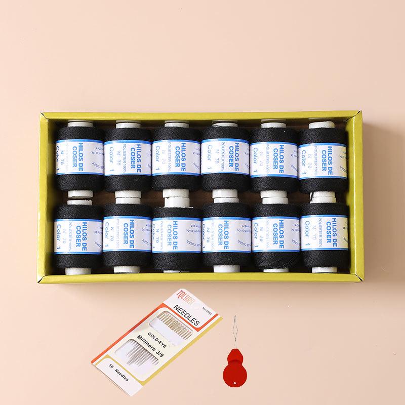 Portable Household Sewing Kit: Large-Capacity Needle and Thread Storage for Students and Home Use