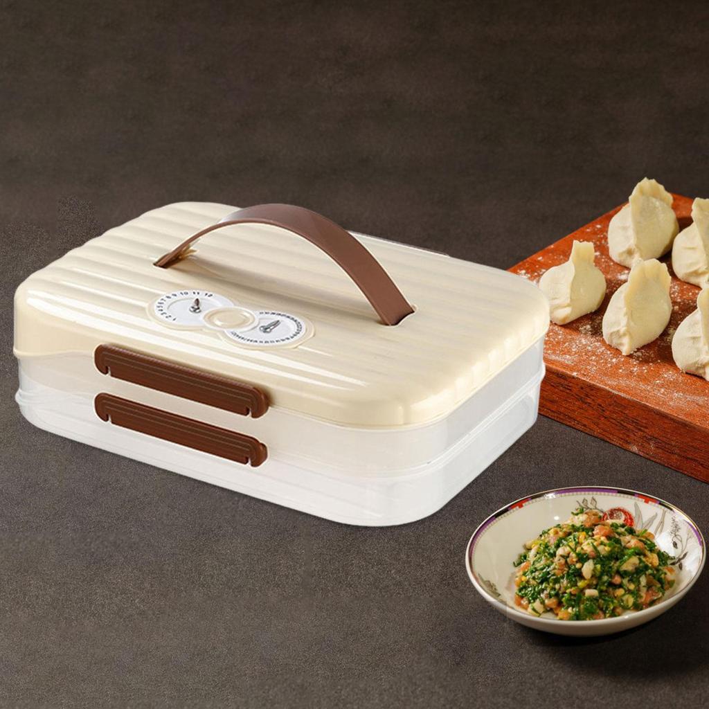 Dumpling Organizer Food Container Preservation Tray Refrigerator Dumplings for Snacks