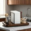 Kitchen Storage Rack Wooden Napkin Holder Rotating Spice Rack Multi-functional Vertical