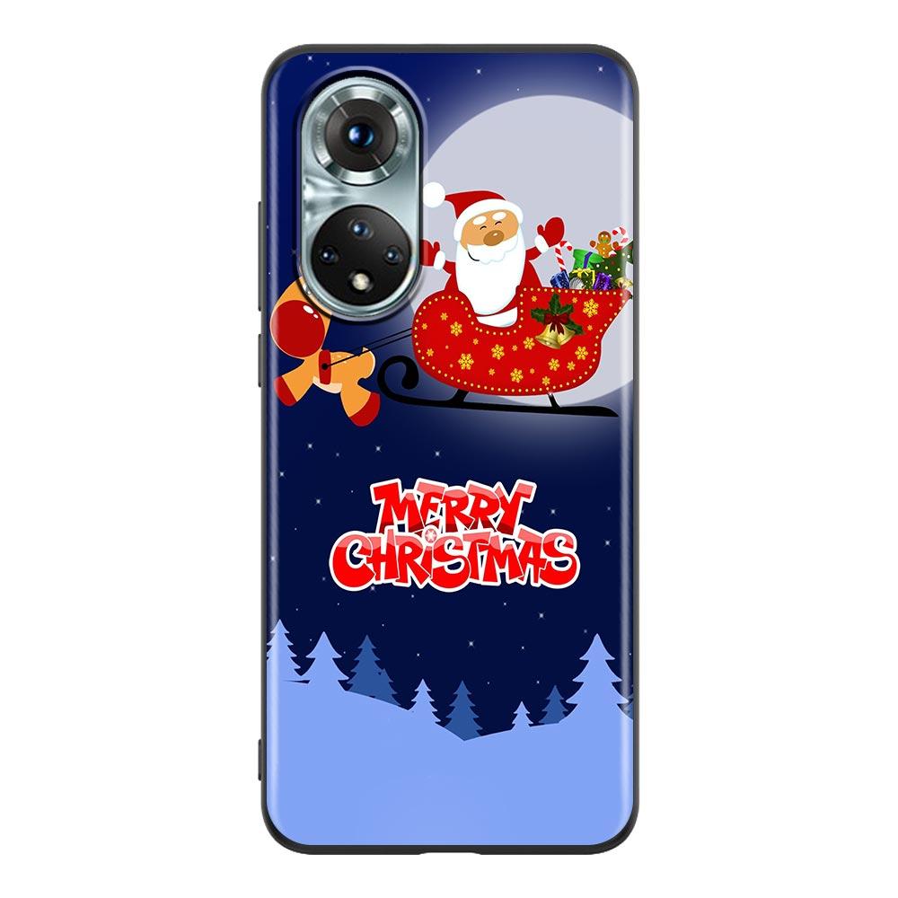 Merry Christmas Santa Claus Elk Phone Case For Honor X8 60 8X 9X 50 30i 21i 20 9A Play Nova 8i 9 SE Y60 Magic4 5G Pro Lite Cover