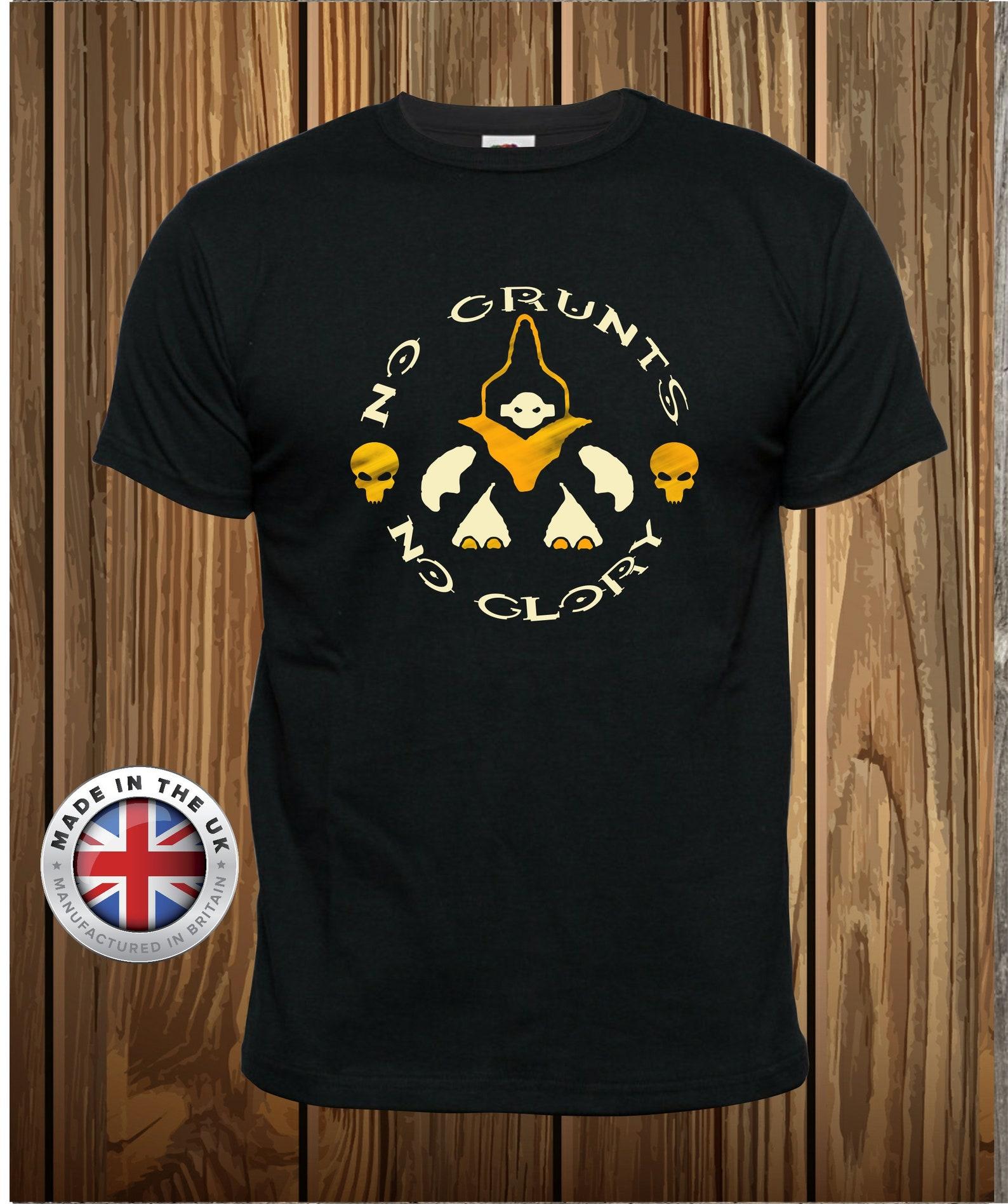 Halo Grunts T-Shirt: No Grunts No Glory , Sci-Fi Fan Tee M