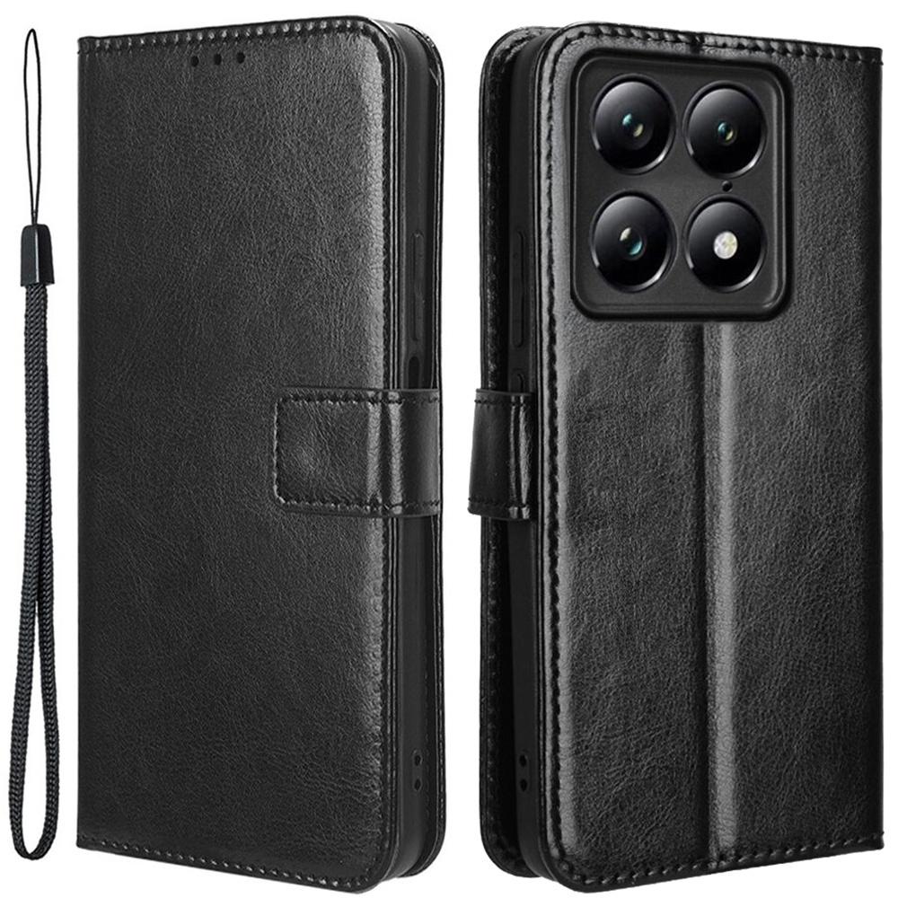 Motorola Signature Crazy Horse Portemonnee Flip Case, Zwart