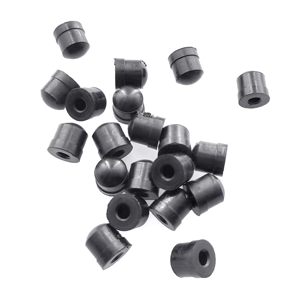 20 Pezzi Nero Trombone Coulisse Copertura Terminale in Silicone Paraurti Copertura Trombone Strumento di Riparazione Protezioni in Silicone per Coulisse Trombone