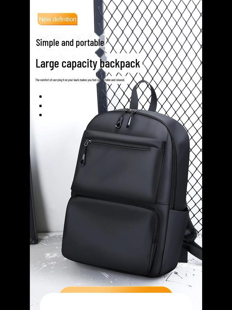 High-End Fashion Waterproof Backpack for Business, Travel, or School - Men's and Women's Versatile Laptop Bag