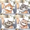 1 Stück Cartoon Katze Weigert sich ein Kuss Kissenbezug Quadrat Schlafzimmer Sofa Freizeit Komfort Kissen Auto Wohnzimmer Heimdekoration