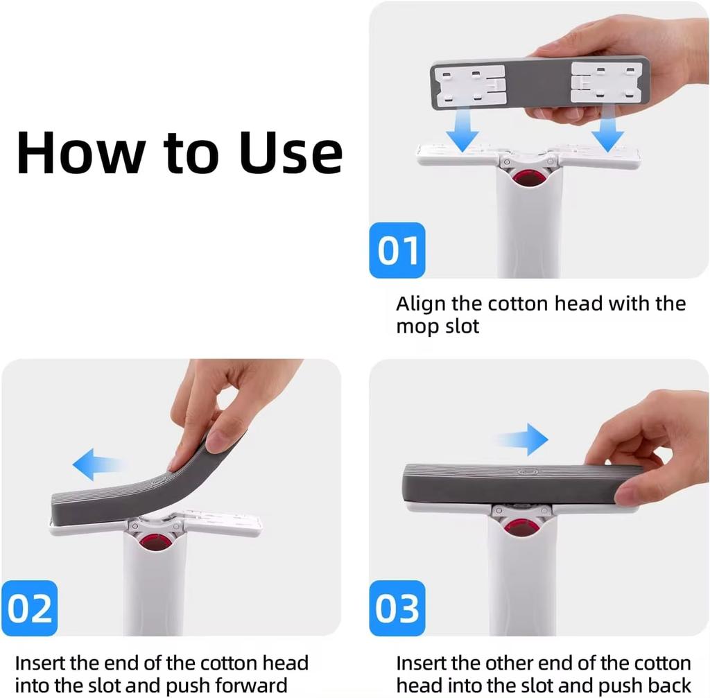 Small Mop Mini Portable Household Multifunctional Mop Hands-free Washing Toilet Bathroom Window Kitchen Table Small Mop