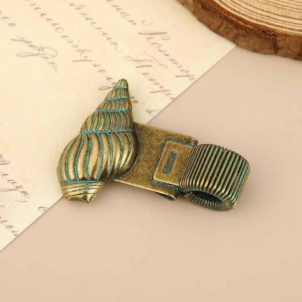 Metal Pen Loop Holder Multi-functional Anti-lost Spring Pen Clip Fixed Stationery Secure Grip Bookmark Stationery Supplies