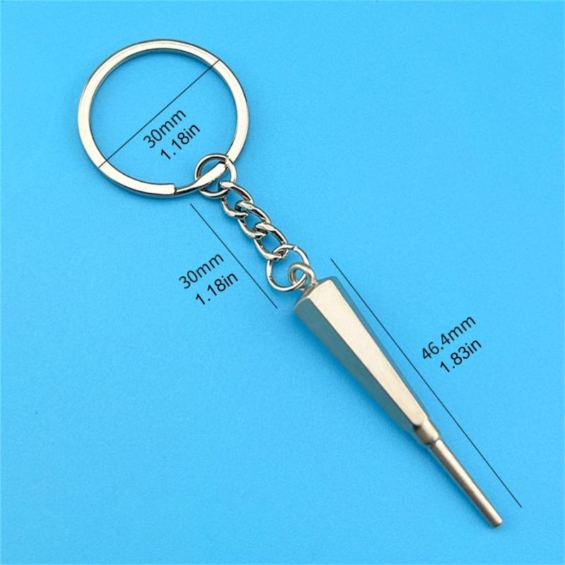 Sturdy Zinc Alloy Materials Tooth Shaped Keychain Charm Pendant Portable for Dental Professionals and Clinic Giveaways