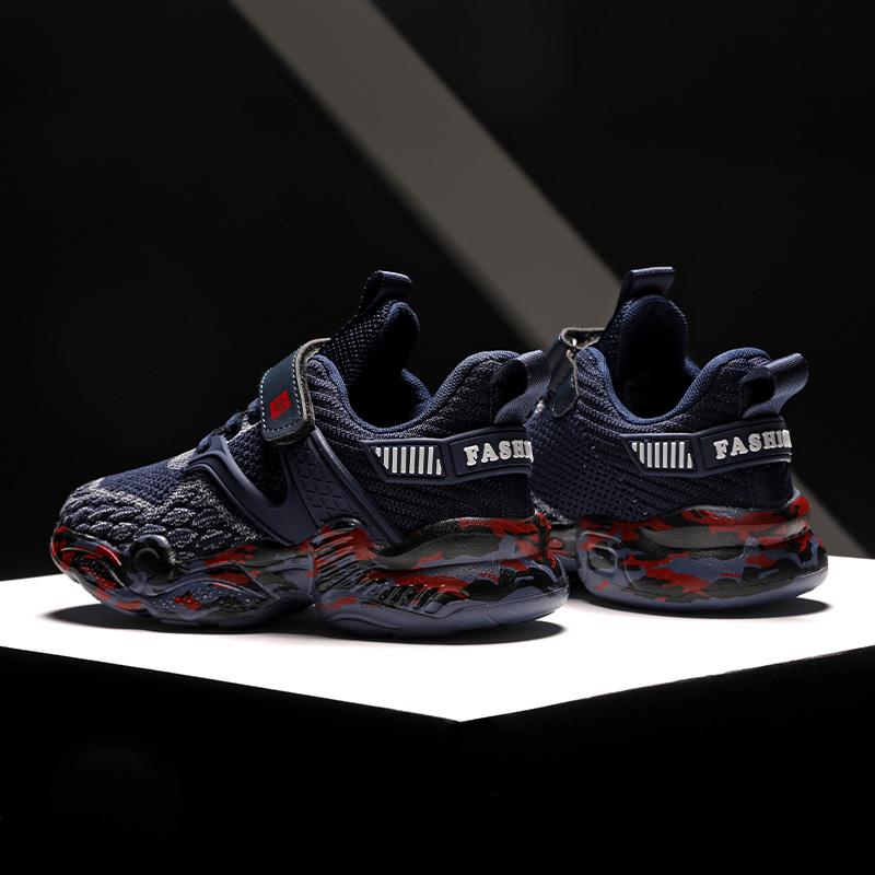 New Kids Shoes Boy Sneaker Knit Platform Breathable Summer School Children Sports Shoes Fashion Tennis Shoes for Boy