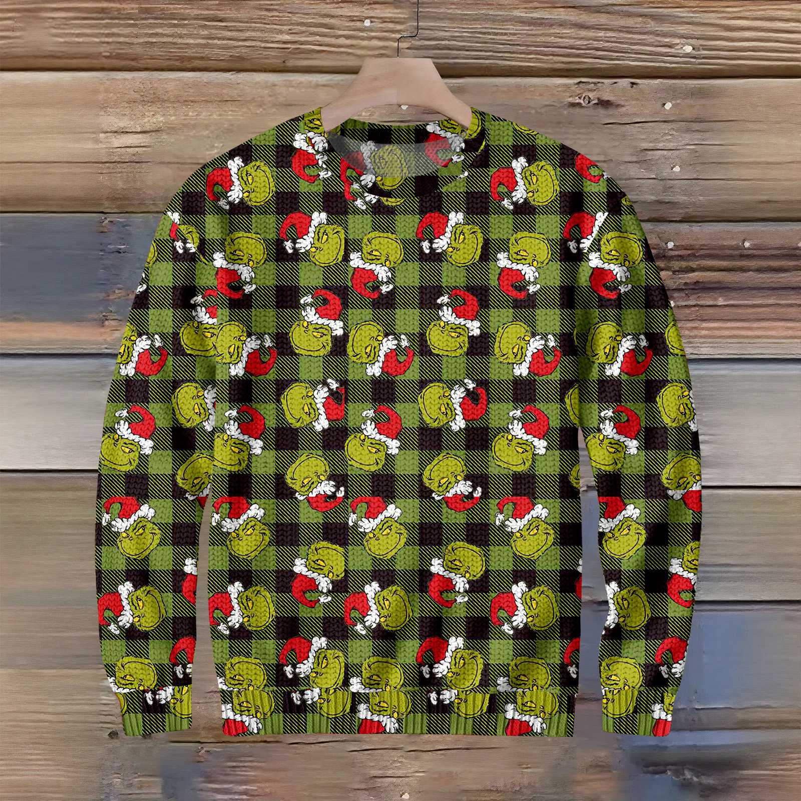 

Рождественский мужской повседневный свитер с принтом XXL