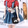 Miniature Doll PU Leather Bag Mini 17cm Doll Bag Accessories  Dolls Accessories