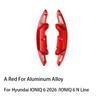 For Hyundai IONIQ 6N 2026-2026 Aluminum Alloy Steering Wheel Shifter Paddle Cover Trim Accessories