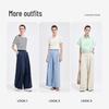 Navigare Women's Old Money Style Wide-Leg Casual Pants