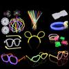 100Pcs Fluorescence Sticks Party Multicolor Glowing Stick Bright Colorful Light Bright Bendable Glow Bracelet Party Supplies