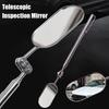 Car Telescopic Inspection Mirror 360-degree Rotating Ball Joint Automobile Repair Folding Elliptical Retractable Mirror Tool