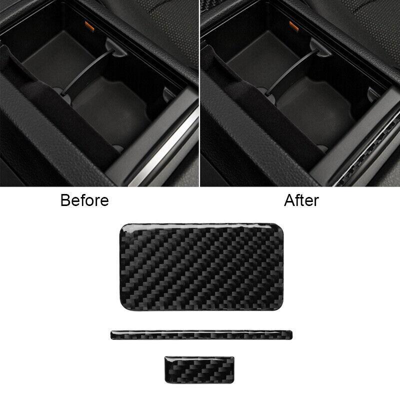 3Pcs For Nissan 350Z 2006-2009 Carbon Fiber Central Control Panel Trim Cover