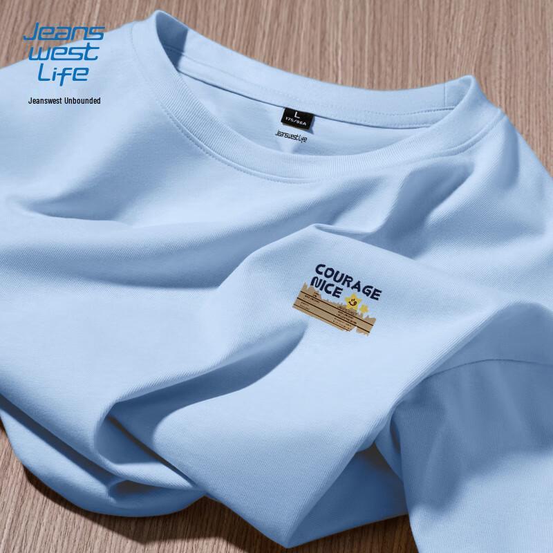 Мужская хлопковая футболка с коротким рукавом JEANSWEST LIFE M