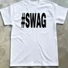 Vintage Large Swag Bold Text Print Tshirt Unisex Unisex Y2k Urban Hip Hop Soft Cotton Short Sleeve Street Daily Tops