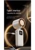 2026 High-Speed USB Rechargeable Mini Handheld Foldable Fan with Digital Display and Lanyard