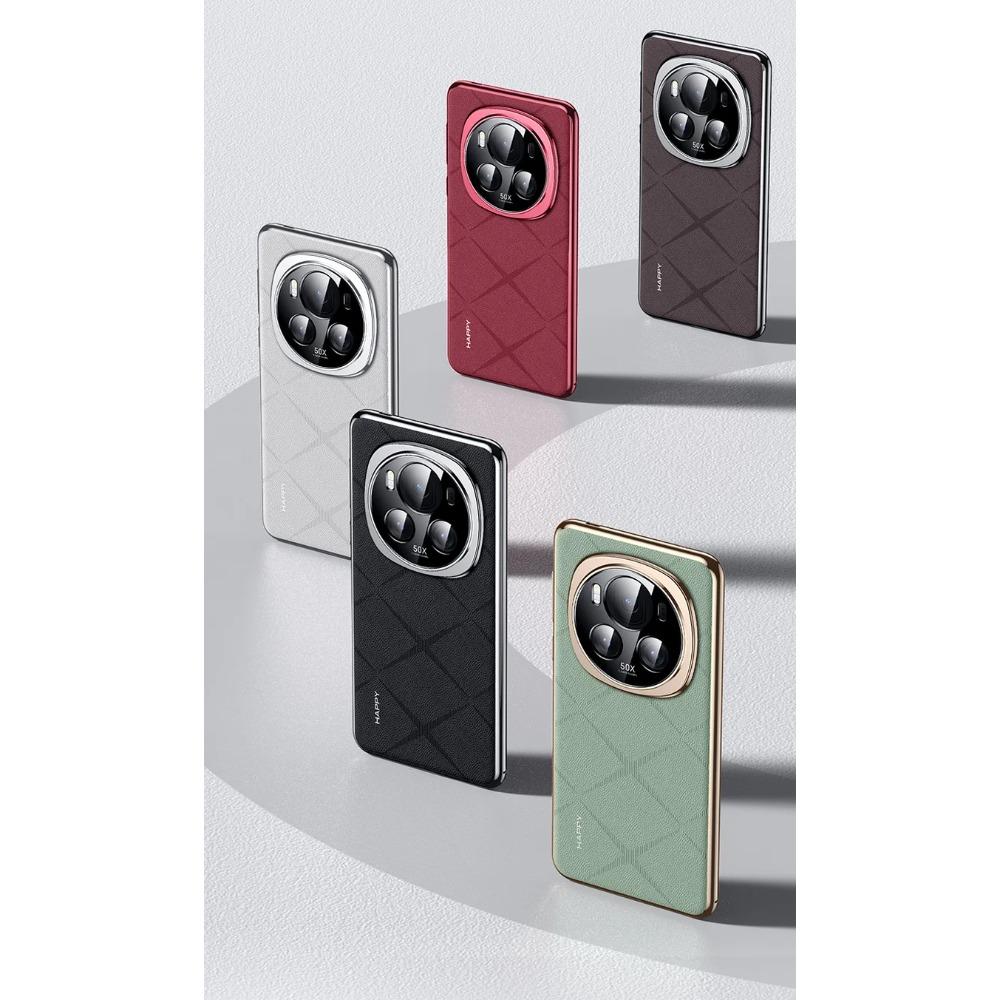 Luxury Business Plain Leather Case for Honor Magic 6 6Pro 6RSR Honor X50 Hard Slim Good Texture Anti-Fingerprint Camera Full Shockproof Protect Cover