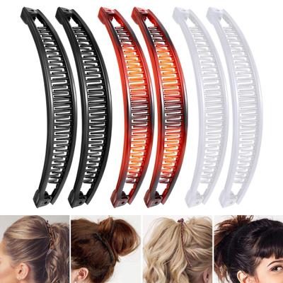 45357 Pieces Banana Clip Women Classic Hair Comb Set with Rotating End Easy To Use Banana
