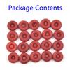 20pcs Caulk Cap Glass Glue Tip Sealing Cap Glue Mouth Protective Cover Caulking Gun Nozzles Cap Red Caulk Saving Cap