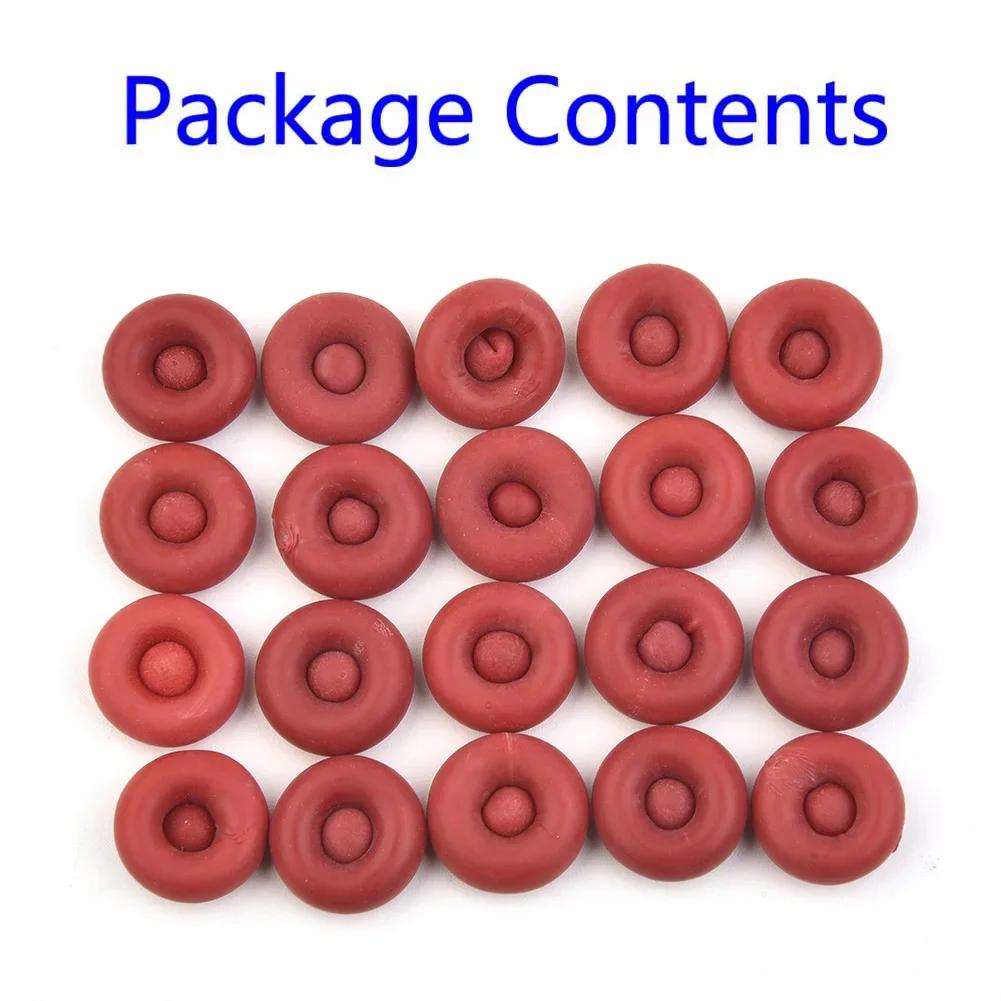 20pcs Caulk Cap Glass Glue Tip Sealing Cap Glue Mouth Protective Cover Caulking Gun Nozzles Cap Red Caulk Saving Cap