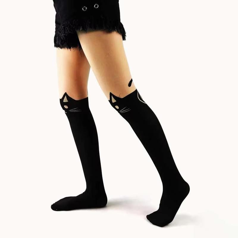 Women Tights Kawaii Lingerie Cute Cat Anime Stockings Women Pantyhose Harajuku Japan Fashion