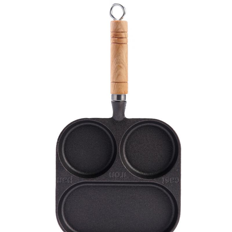 ZISIZ Cast Iron Multi-Section Breakfast Frying Pan