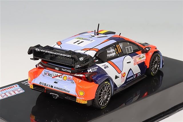 IXO Hyundai i20 N Rally1 Hybrid 2024 Rally Japan Videga World Champion Edition 1/43 #11 T. Neuville/M.