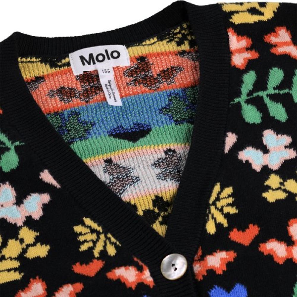 Molo [26ss] Gilli Flower Joy Cardigan Akis9cg006