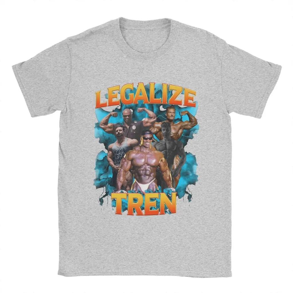 Ronnie Coleman Koszulki Męskie Koszulki Casualowe Krótki Rękaw Okrągły Dekolt T-Shirt 100% Bawełna Odzież Plus Size