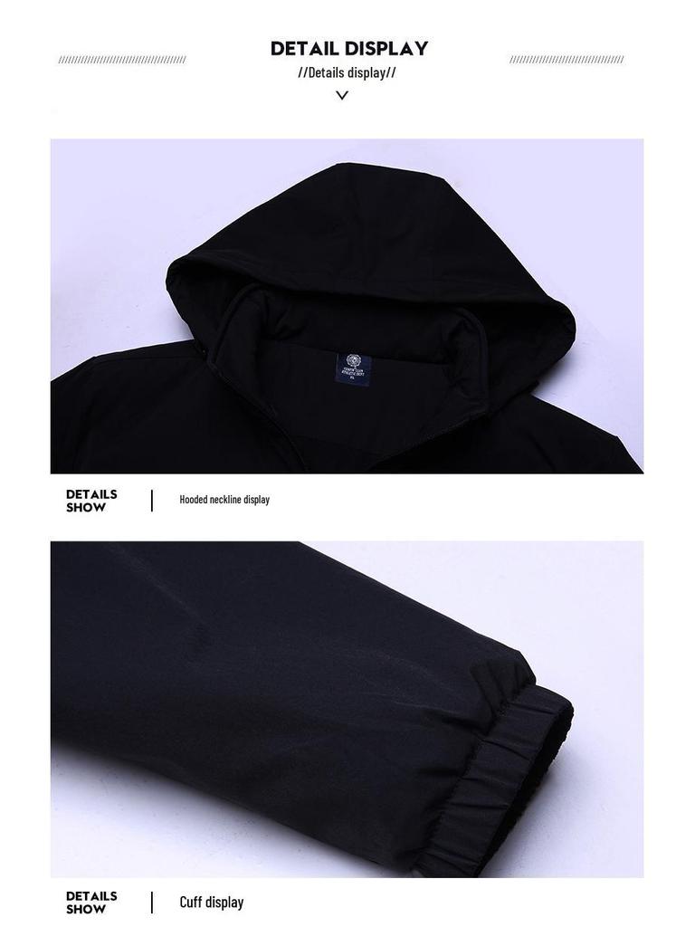 Men's Hooded Quilted Tracksuit - Autumn/Winter Casual Two-Piece Set