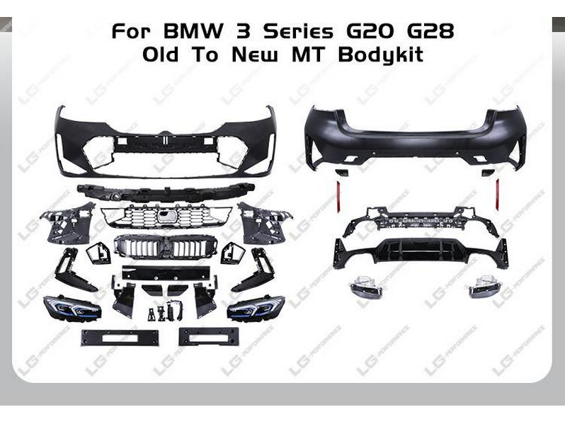 BMW 3 Series G20 to G20 LCI Wide Body Kit with MT Sport Bumper