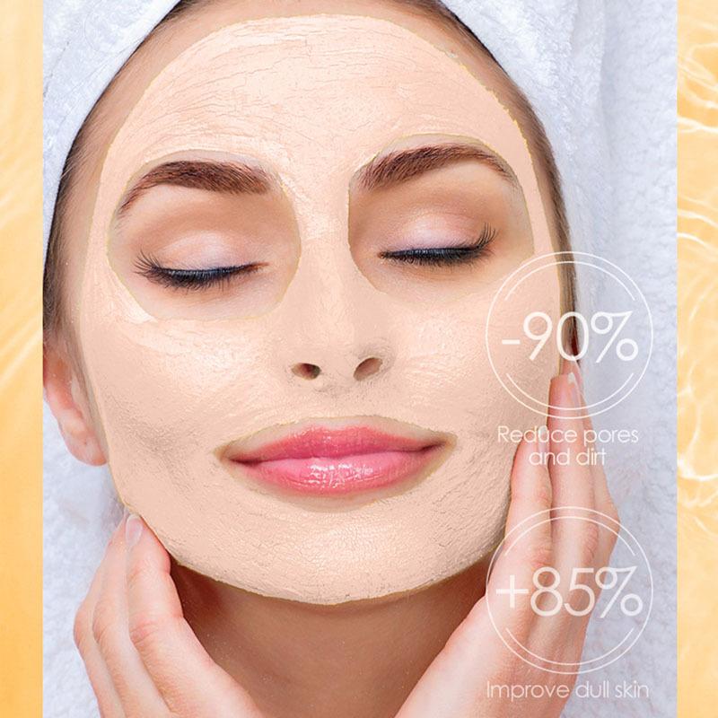 8pcs Green Tea Mud Face Masks Facial Clay Mask Deep Cleaning Moisturizing Oil Control Anti Acne Cream Mask Turmeric Skin Care