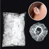 100pcs Disposable Waterproof Ear Cover Bath Shower Salon Ear Protector Cover Caps Dyeing Hair One-off Earmuffs Easy To Come